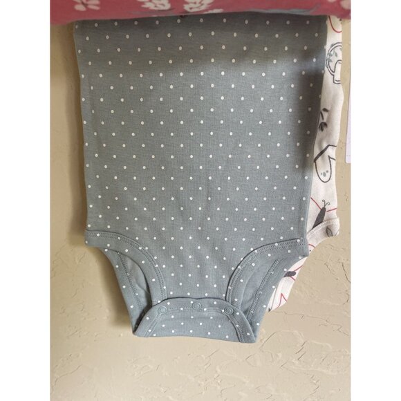 New! Carter's 5 Piece Short Sleeve Onesie Set 12M Floral Stripe Love the Sunshin - Picture 8 of 9